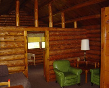 Crows Nest cabin interior.