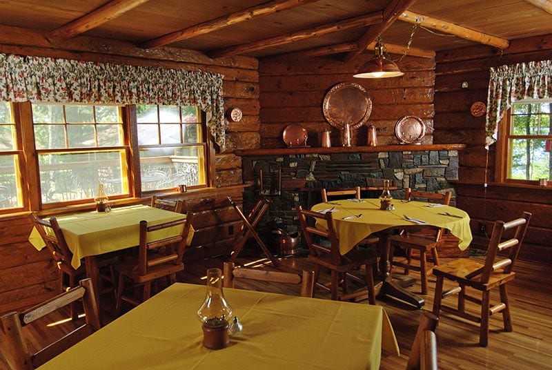 lodge dining room.