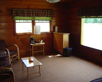 Maple cabin interior.